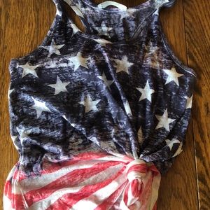 American flag tank